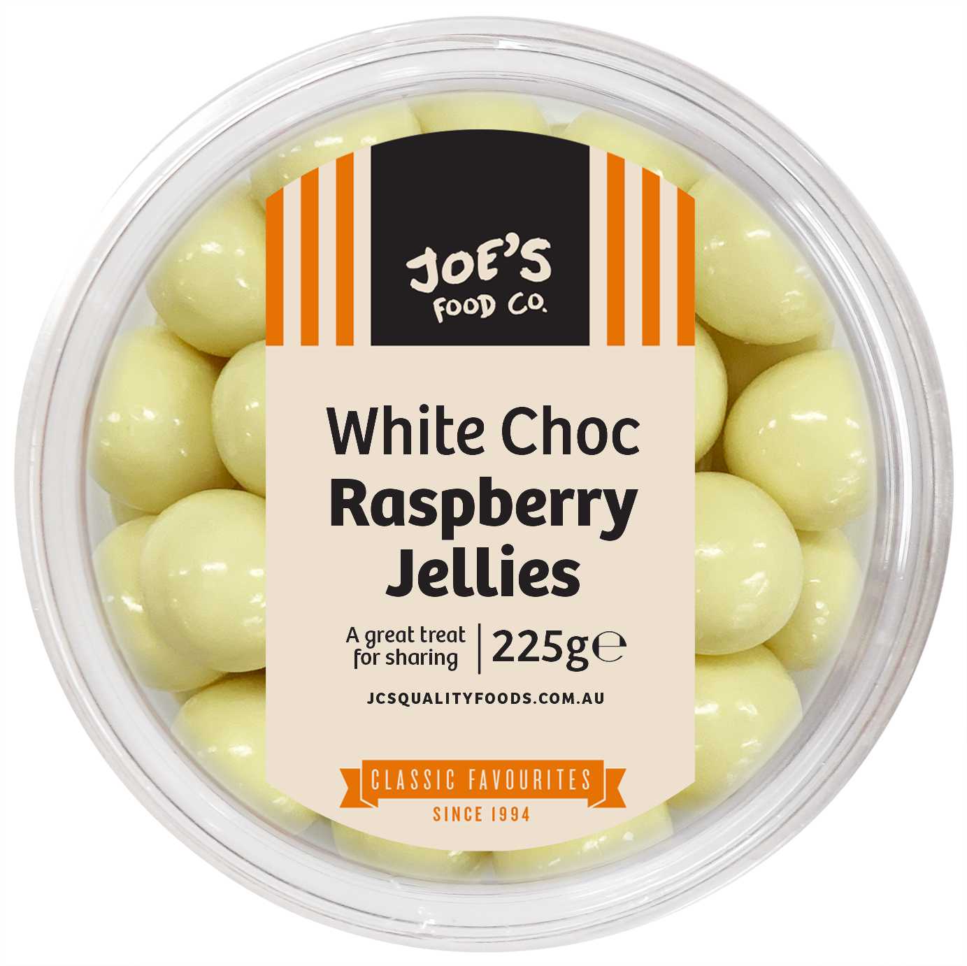 White Chocolate Raspberry Jellies